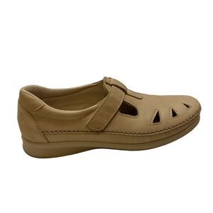 SAS Slip On Roamer Casuals | Leather | Linen | Size 8 N
